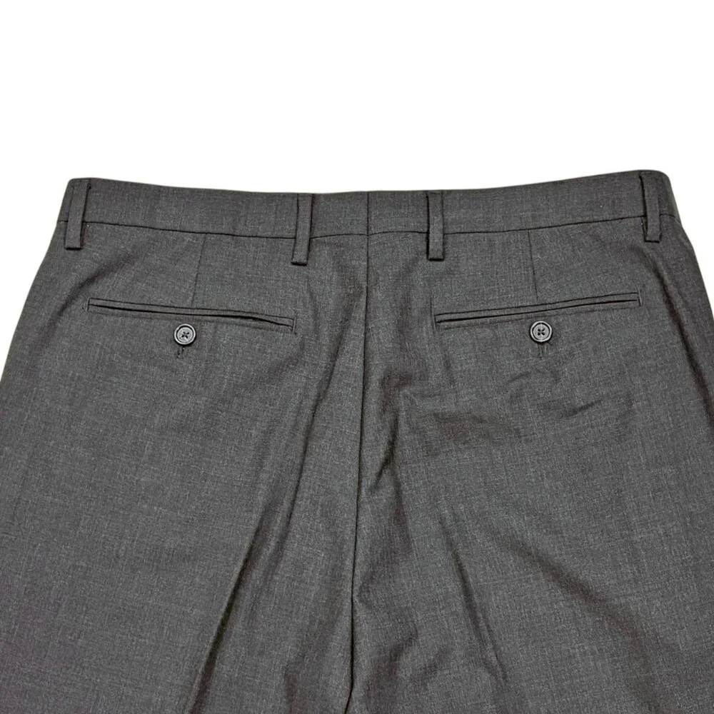 Banana Republic Charcoal Wool Tailored Slim Fit Dress Trouser‎
